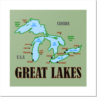 Great Lakes Posters and Art